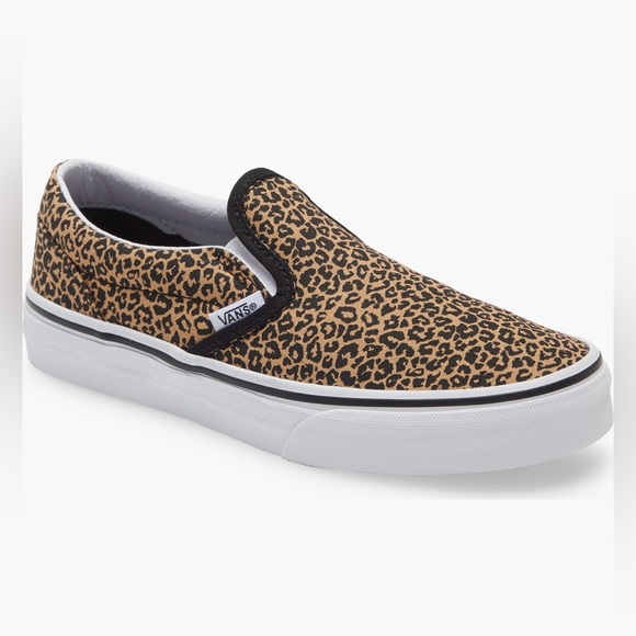 Vans Classic Leopard Spot Slip-On Sneaker BIG KID size 7 - Picture 1 of 7